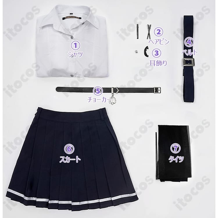 ゼンレスゾーンゼロ エレン・ジョー 制服 コスプレ｜高発色×快適設計で撮影もイベントも映える - 7枚目の画像