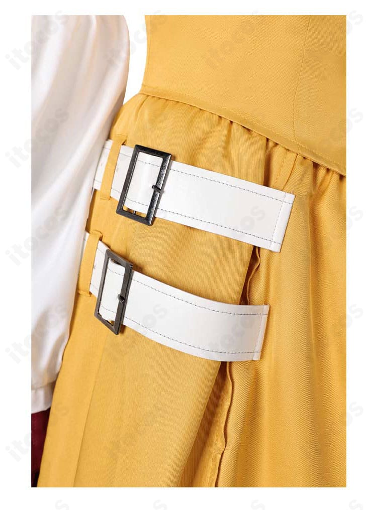 エアリス・ゲインズブール コスプレ衣装 背面の編み紐装飾ディテール｜華やかなバックスタイルの再現