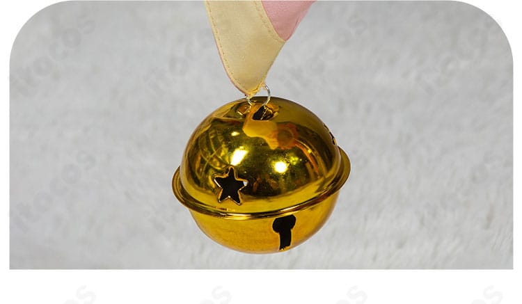 木之本桜 コスプレ衣装 鈴の飾りの質感と取り付け部分の詳細