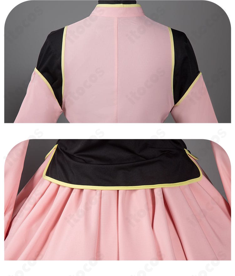 木之本桜 コスプレ衣装 背面デザインの縫製ラインと仕立ての美しさ