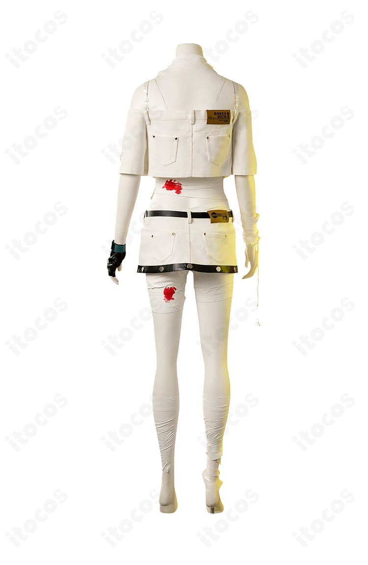 商品背面。A.B.A衣装のバックスタイルと装飾配置を確認できる画像