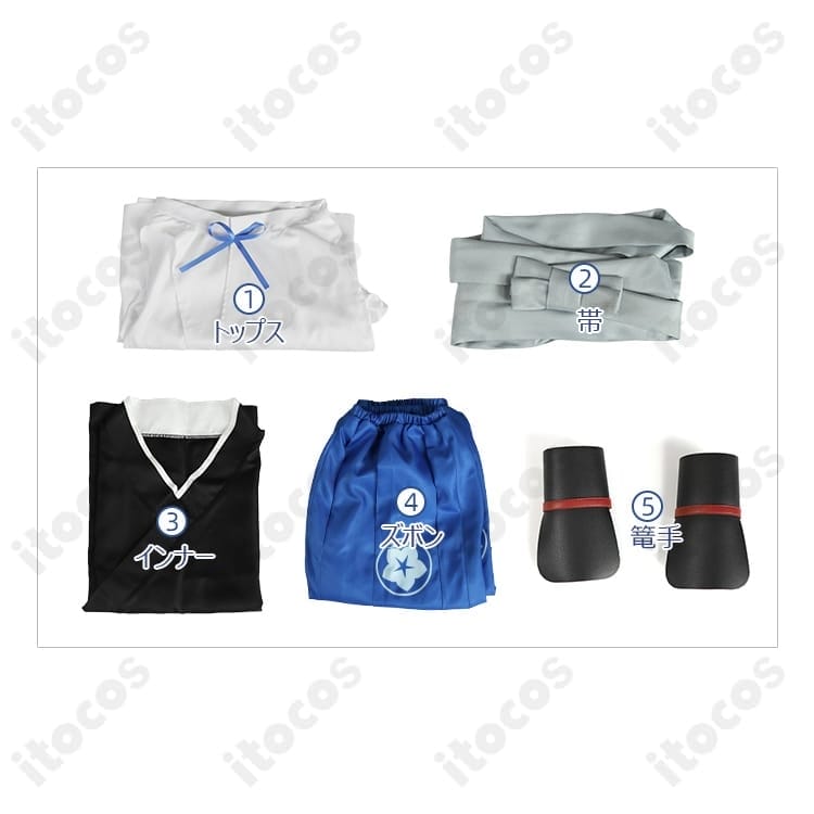 逃げ上手の若君 弧次郎 和装コスプレ衣装｜高再現・動きやすい設計の篭手付きフルセット - 6枚目の画像