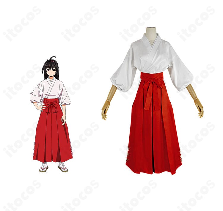 逃げ上手の若君 亜也子のコスプレ衣装を正面から撮影。和装袴のスタイリッシュなシルエットと装飾を全体で表現。