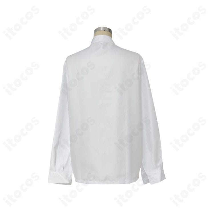 礼瀬マヨイ 私服コスプレの背面写真。背中心の縫製とヘムラインの仕立てが確認できるクリアなディテール。