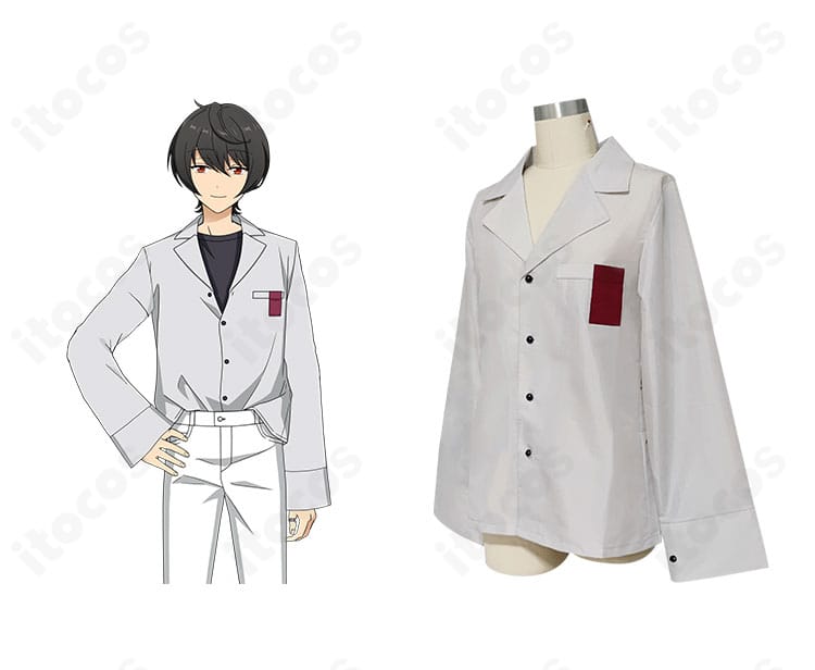 『あんさんぶるスターズ！』朔間凛月 私服（春〜夏）コスプレ衣装の正面全体とディテール。色味とシルエットの再現度が分かる商品写真。