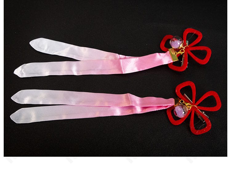 巫女姫様衣装 頭飾りの精細ディテール。髪花飾りのパーツ配置を確認