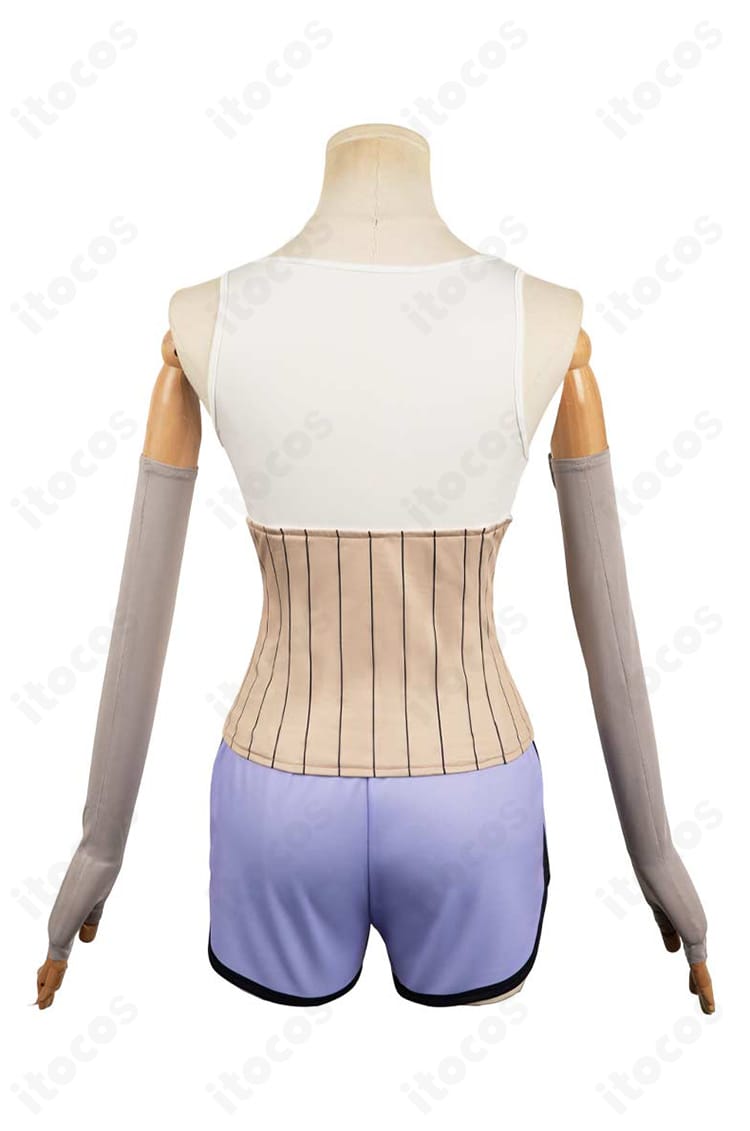 ダンダダン 綾瀬星子 コスプレ衣装の背面全身。後ろベルトの収まりとトップスのラインを再現。