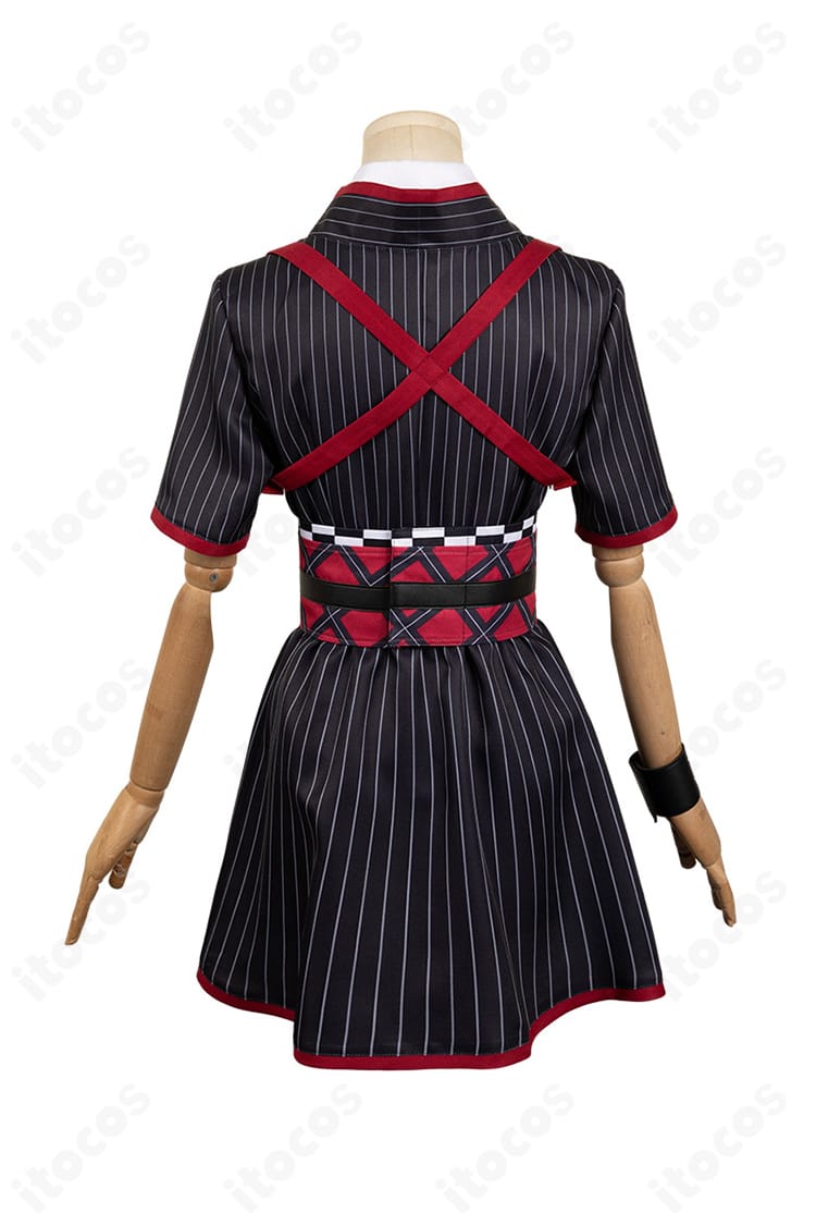 安和すばる ライブ衣装Ver.の背面。背中のカッティングと装飾の取り付け精度が分かる画像