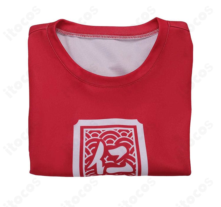 ライブ衣装Tシャツのセット内容イメージ。付属品の有無を確認しやすい配置写真。