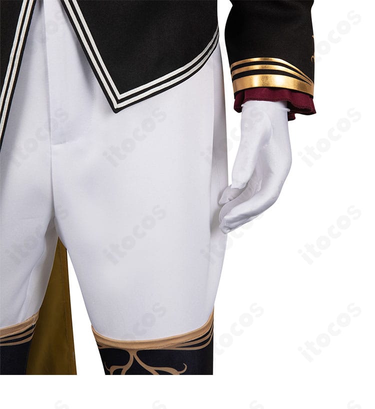 左袖ディテール｜装飾配置と生地感を確認できるゲルハルト・フラ衣装