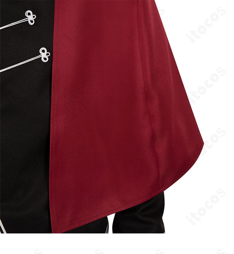 裾ディテール｜コート裾の縫製ラインと装飾の仕上がりを示すゲルハルト・フラ衣装