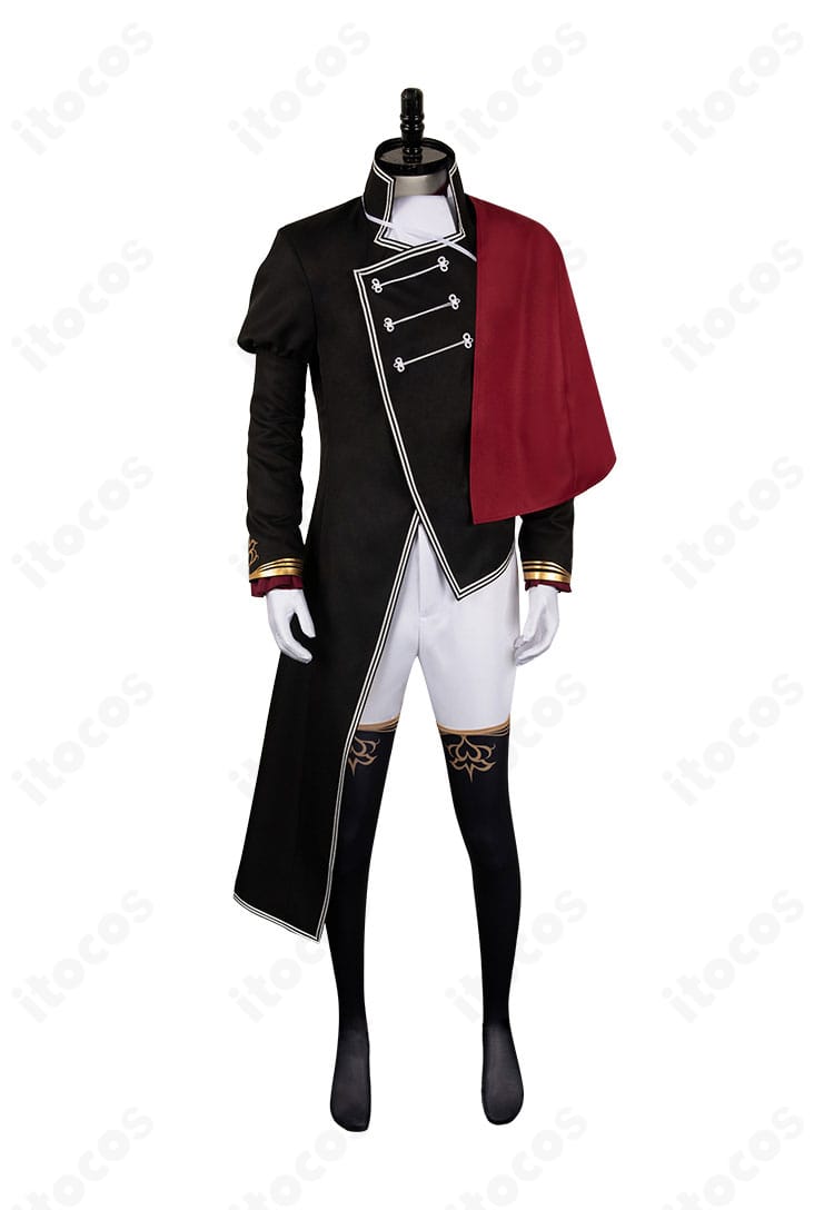 高品質仕上げのゲルハルト・フラ衣装｜コートとアクセサリーの質感が分かる正面カット