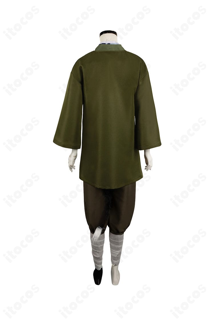 ダンジョン飯 イヅツミ コスプレ衣装 背面。コートの背面ラインと帯の収まりを詳細に表現