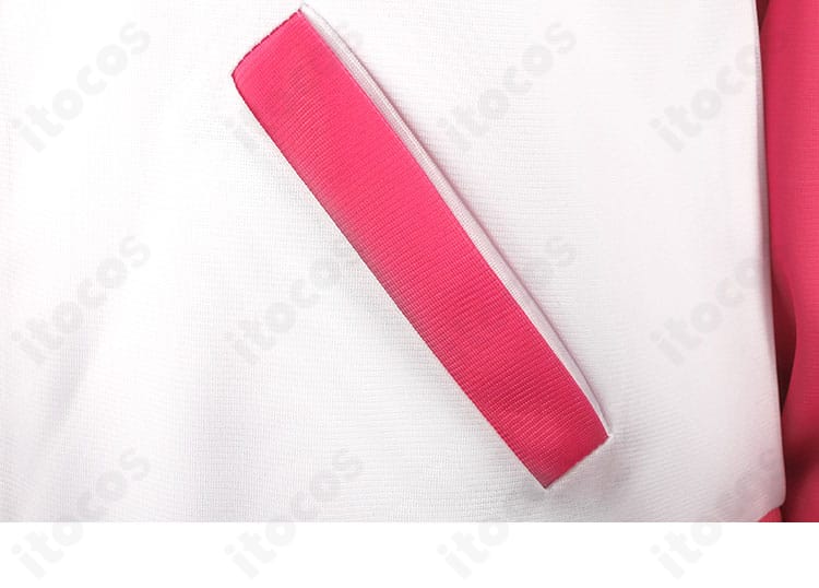 アイカツ！ スクールジャージのポケット周り。実用的なポケット形状とステッチワークの作りを確認できる詳細。