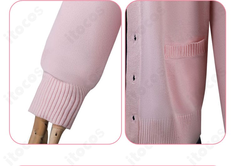 狸小路絹 コスプレ衣装の袖とポケット装飾。袖口の意匠と衣袋の形状・縫製を強調。