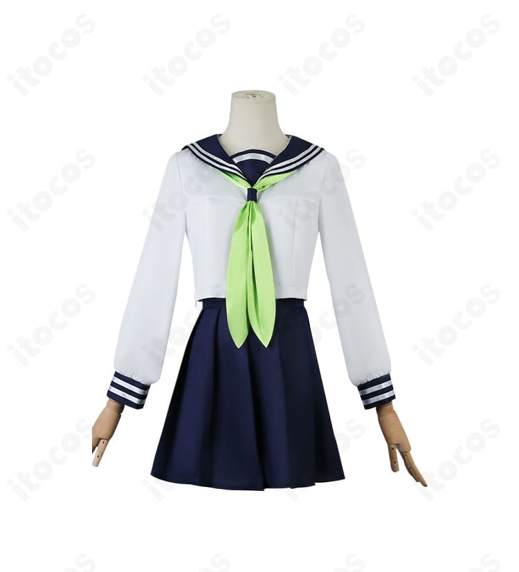 狸小路絹 コスプレ衣装のインナー部分をクローズアップ。トップスの縫製と生地感のディテール。