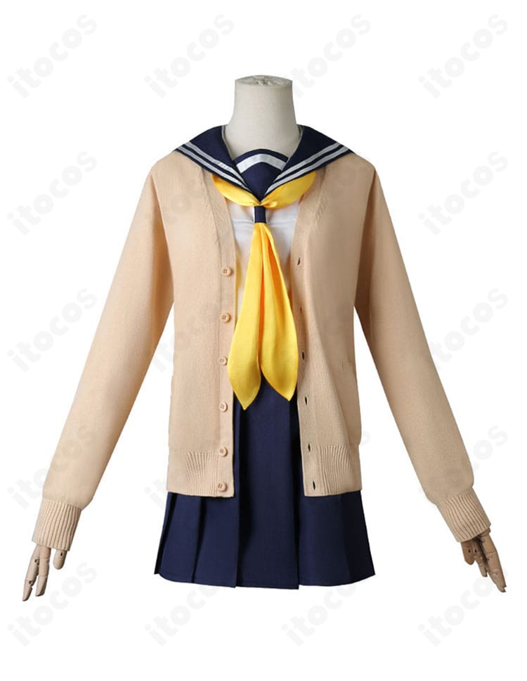 商品正面の全体像。しかのこのこのここしたんたんの世界観を表すカラーとデザインを丁寧に再現したコスチューム。