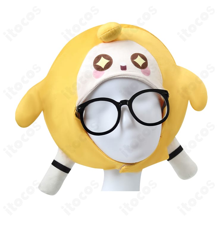 第五人格 幸運児 コラボ衣装の帽子ディテール。エッグパーティー要素を反映した刺繍と形状。