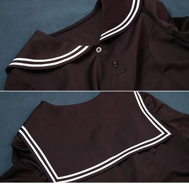 ウンファ コスプレ衣装 半袖パーツの詳細。ライン配色とカッティングが分かる画像。