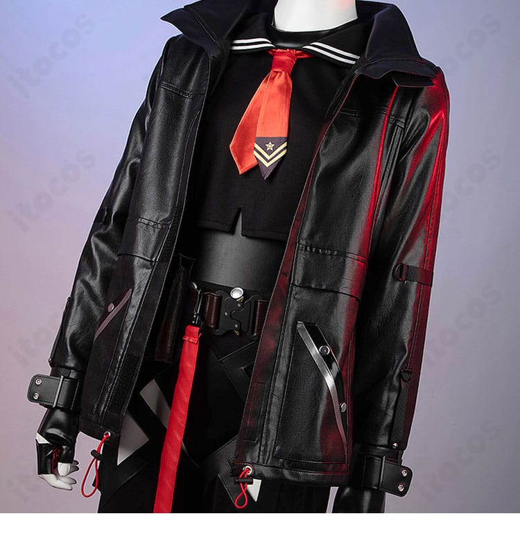 ウンファ コスプレ衣装 全体装飾の細部。各パーツの一体感と素材のコントラストが分かる画像。