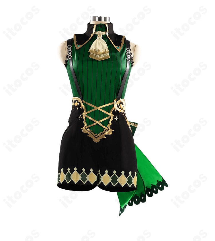 サトノクラウン 勝負服コスプレ衣装の正面全身｜配色と装飾を忠実に再現したディテール