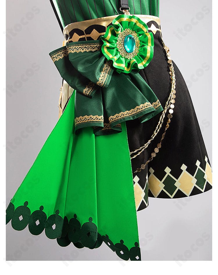 サトノクラウン衣装の腰部ディテール別角度｜装飾固定と質感の比較