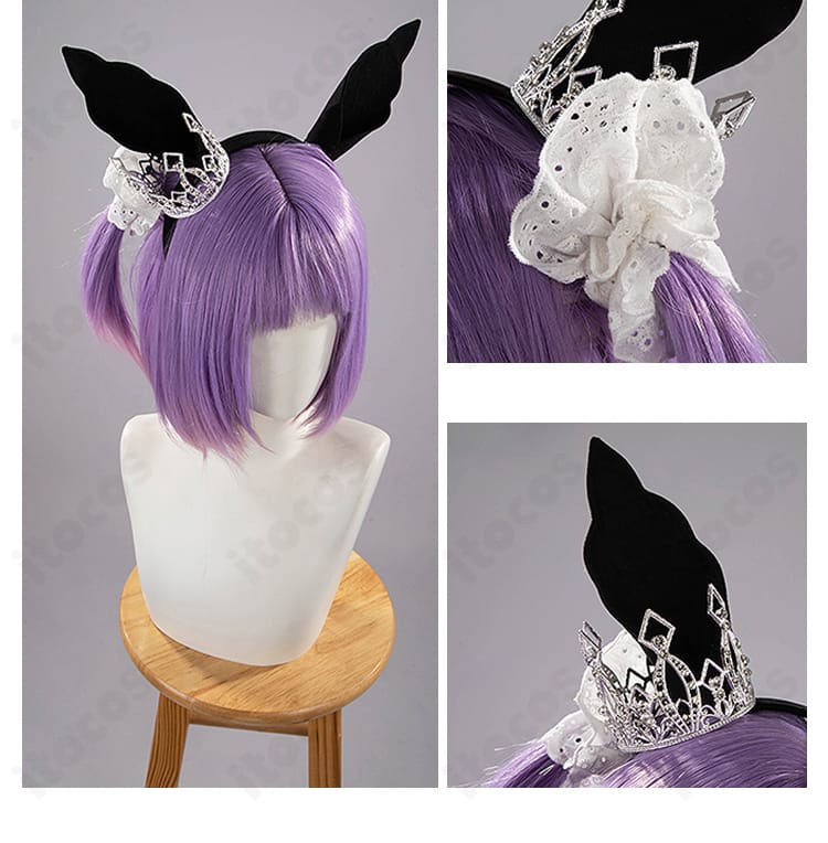 サトノクラウンのヘッドアクセサリー｜王冠と花飾りの上品なデザイン