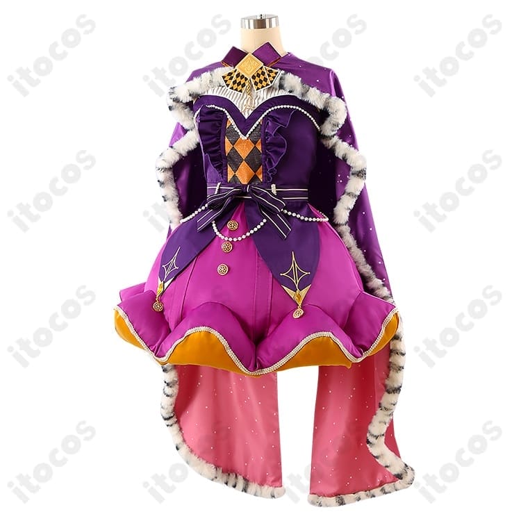 プロジェクトセカイ 鳳えむ クイーン・オブ・ダイヤ 高再現コスプレ衣装｜刺繍が映える撮影・イベント向け - 3枚目の画像