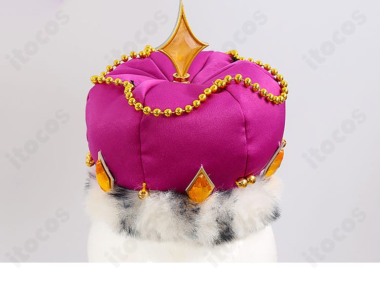 鳳えむ クイーン・オブ・ダイヤ衣装 帽子の装飾。コーディネートを引き締める個性的アクセント。