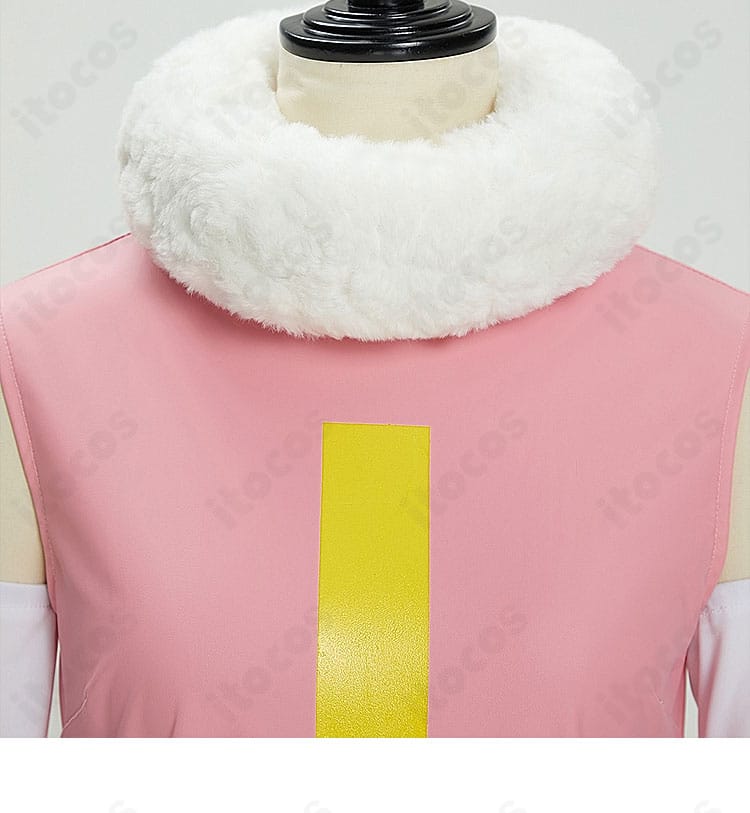 アトラス（PUNK-05 暴）コスプレ衣装の首元スヌード装飾。立体感とラインの見え方を強調。