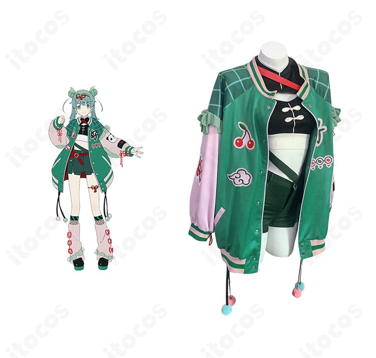 初音ミク『ハオ』ハオミク衣装の正面とキャラクター比較画像｜外套と装飾の再現度を確認