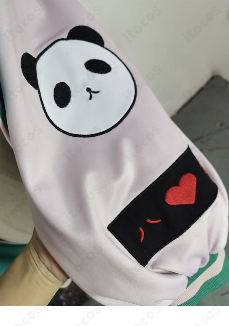 初音ミク ハオミク衣装 右袖の装飾アップ｜袖口の意匠とステッチ表現