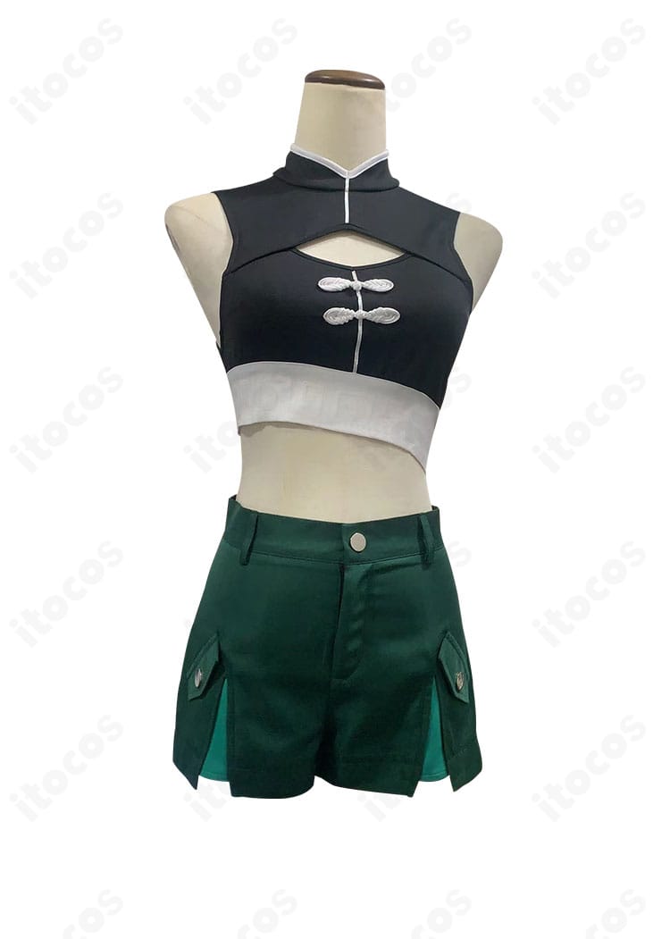 初音ミク ハオミク衣装のインナー正面ディテール｜胸元とライン設計のアップ