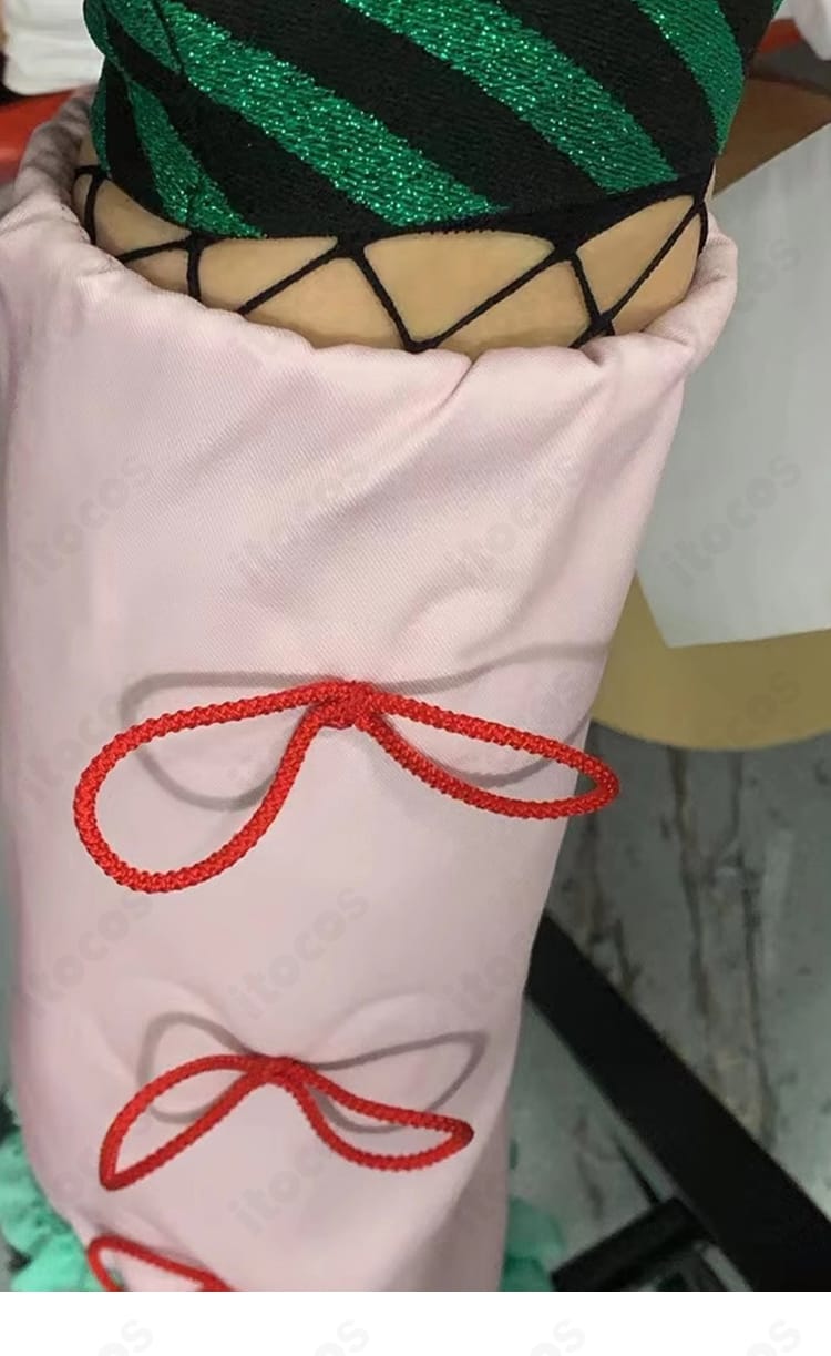 初音ミク ハオミク衣装 脚部装飾のクローズアップ｜レッグ周りの意匠とバランス