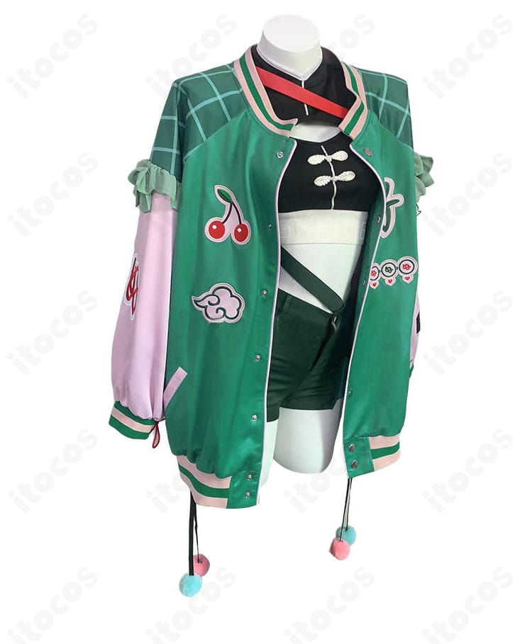 初音ミク ハオミク衣装の正面全身カット｜クールなシルエットと配色が映えるコスプレ衣装