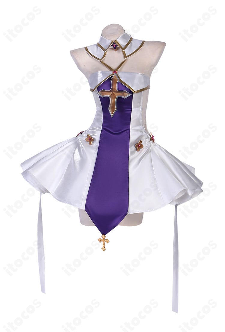 アズールレーン ユニコーン コスチューム正面全体。ホワイト・マイ・エンジェルのドレス一式をフルで確認できる画像。