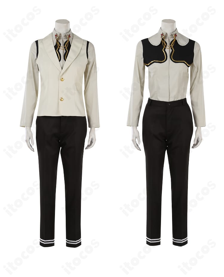 インナーシャツとベストの表裏ディテール。縫製の丁寧さと生地感が分かる近接カット。