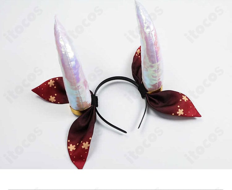 五河琴里 イフリート霊装のヘッドアクセサリー。カチューシャとリボンの形状・配色が分かるアクセントパーツ画像。