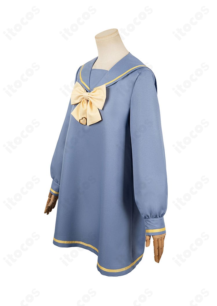 NEEDY GIRL OVERDOSE 超絶最かわてんしちゃん コスプレワンピースの左側ディテール（スカーフ端とウエスト切替）