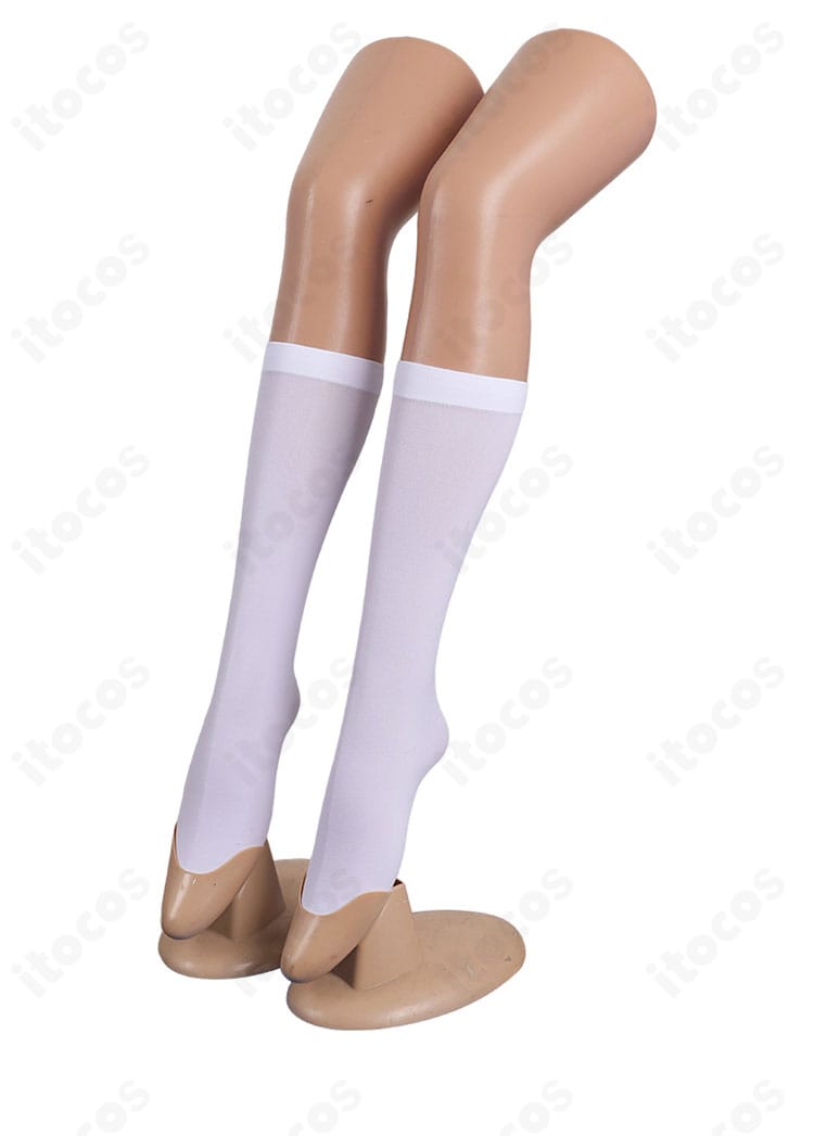 NEEDY GIRL OVERDOSE 超絶最かわてんしちゃん コスプレ衣装セットの靴下装飾ディテール