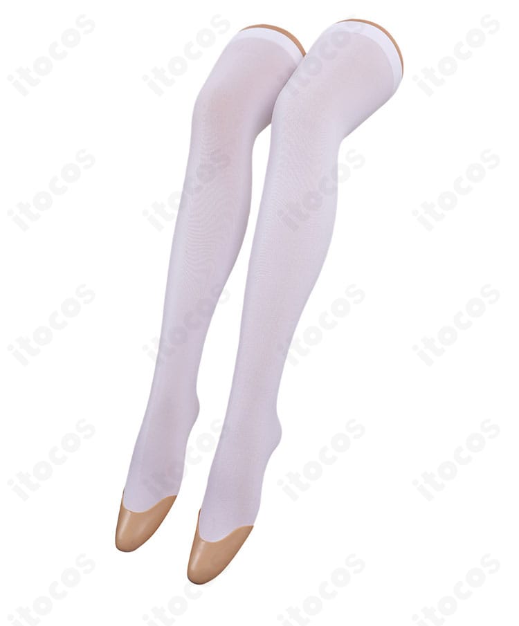 【推しの子】有馬かなコスプレ衣装の靴下ディテール。衣装全体との統一感あるデザインを再現。