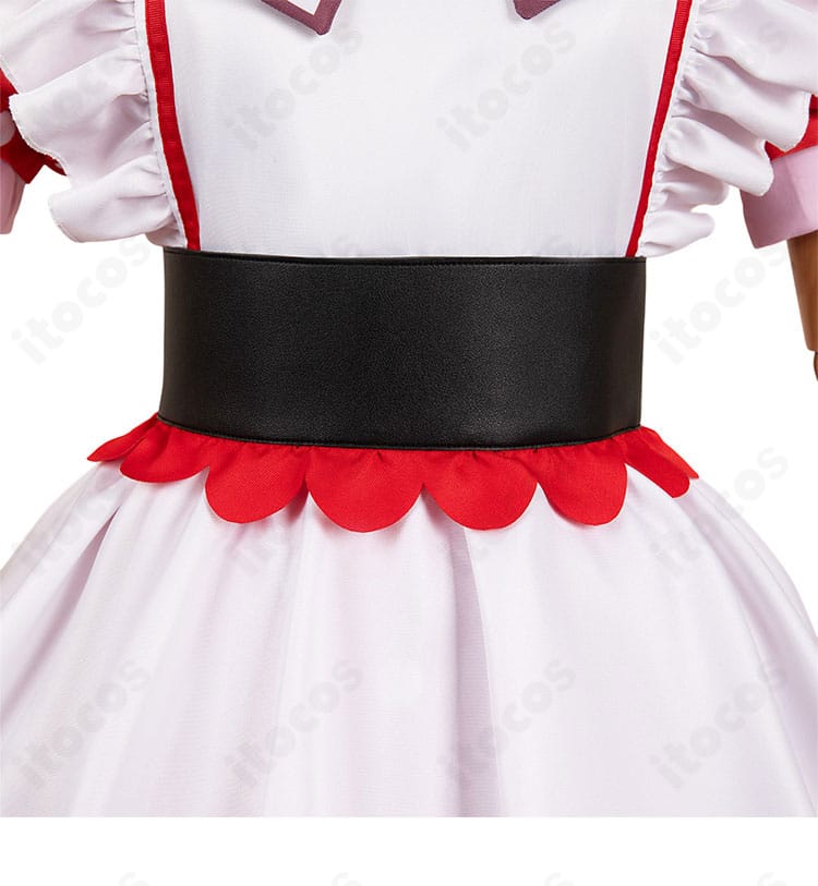 【推しの子】有馬かなコスプレ衣装の腰周りディテール。コルセットベルトでウエストラインを強調。