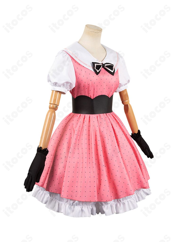 【推しの子】星野ルビー コスプレ衣装の右側面。袖口とスカートのディテールを確認できる画像。