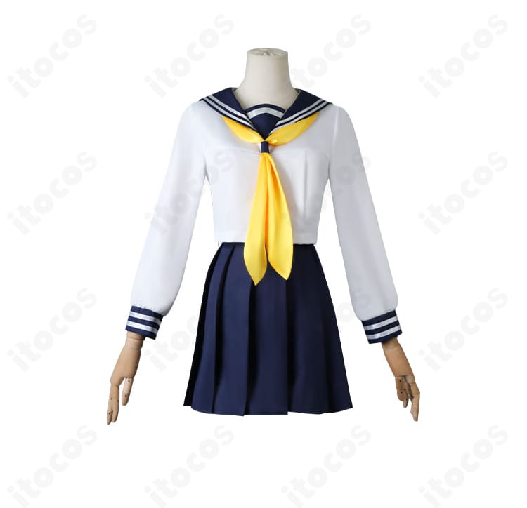 虎視餡子 コスプレ衣装の内側正面。セーターとトップスの作り込みや縫製の様子がわかるディテール。