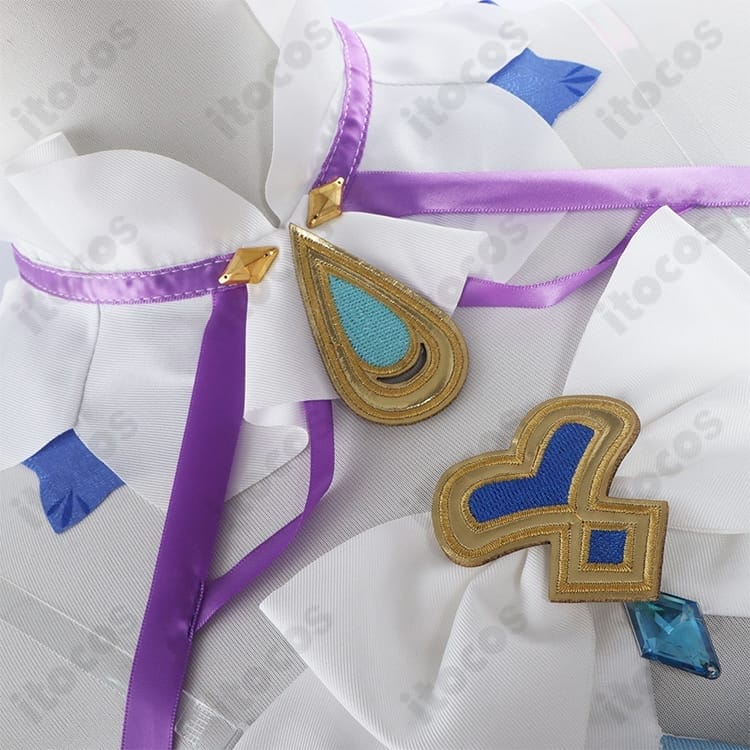 原神 ニィロウ 東風はこぶ花の吐息 コスプレ 高再現で動きやすいフルセット、撮影・イベントに最適 - 4枚目の画像