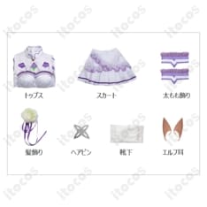 エミリア 通常衣装コスプレ｜高再現で軽やか、撮影やイベントに最適 - 6枚目の画像（サムネイル）