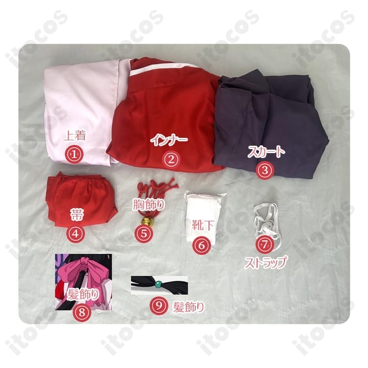 逃げ上手の若君 雫 コスプレ衣装｜和装を忠実再現、刺繍装飾で撮影映えし長時間イベントも快適 - 5枚目の画像