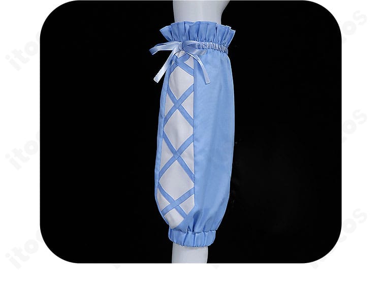 袖カバーのアップ画像。縁の装飾と生地表情、腕周りのフィット感を確認できる黛冬優子衣装のディテール。