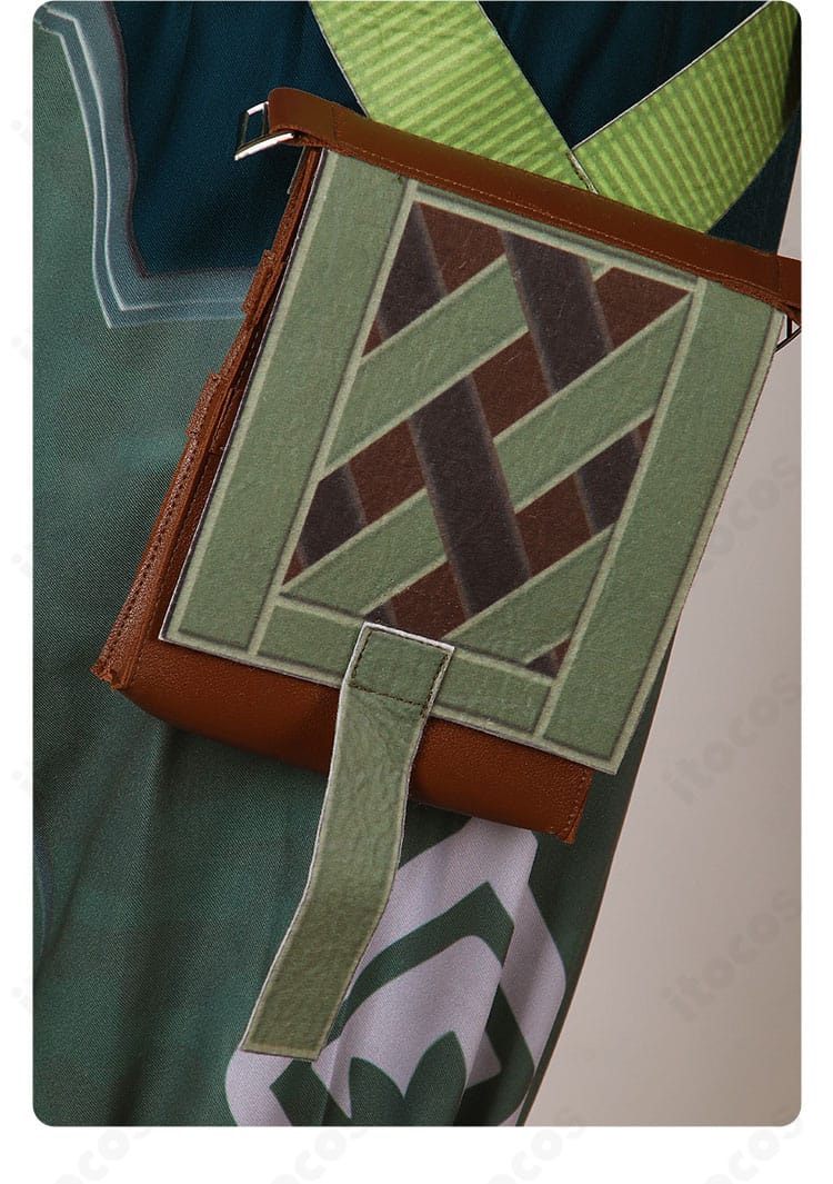 ヴァロラント スカイ コスプレ衣装の小包型腰飾り。収納風デザインの外観