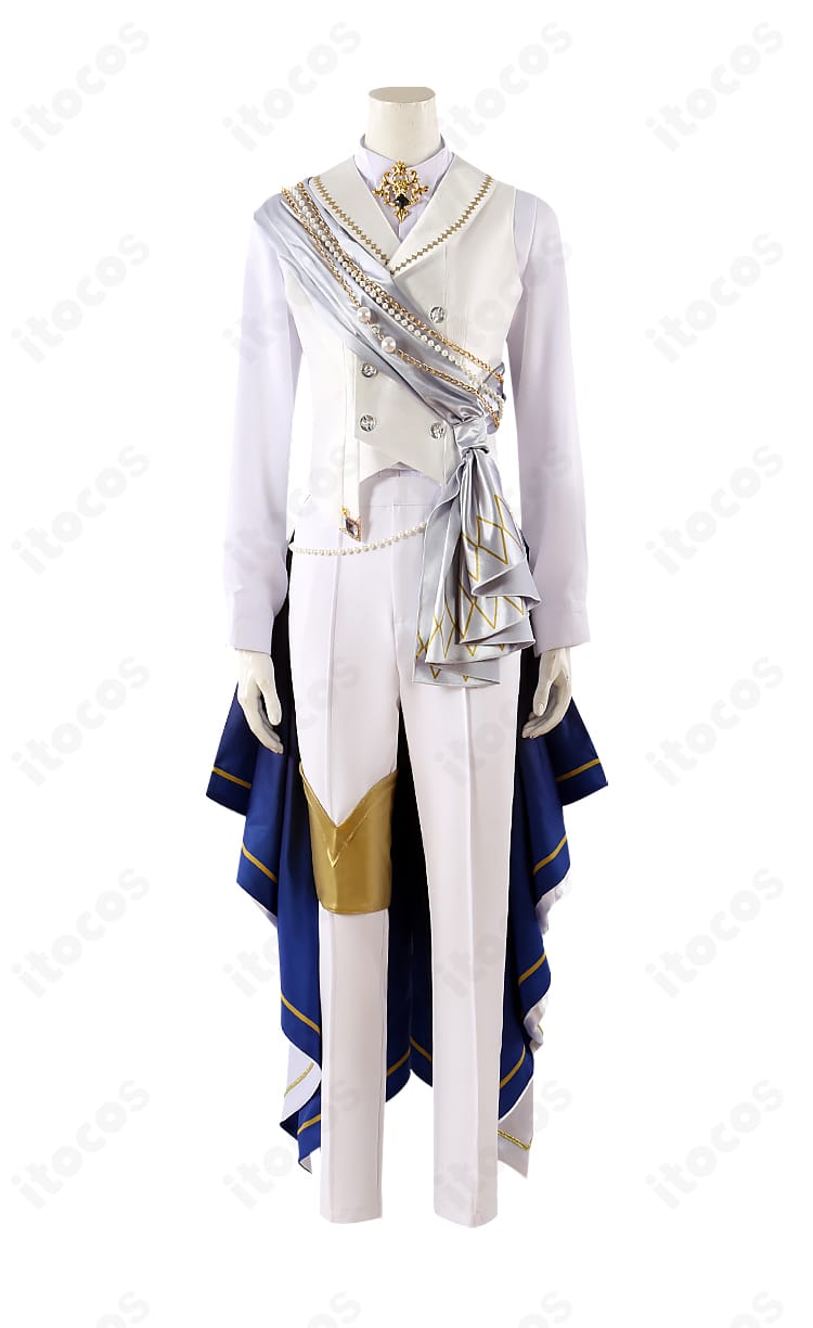 朔間零 コスプレ衣装のインナー（内搭）正面。ベストとシャツのレイヤー感と装飾配置。